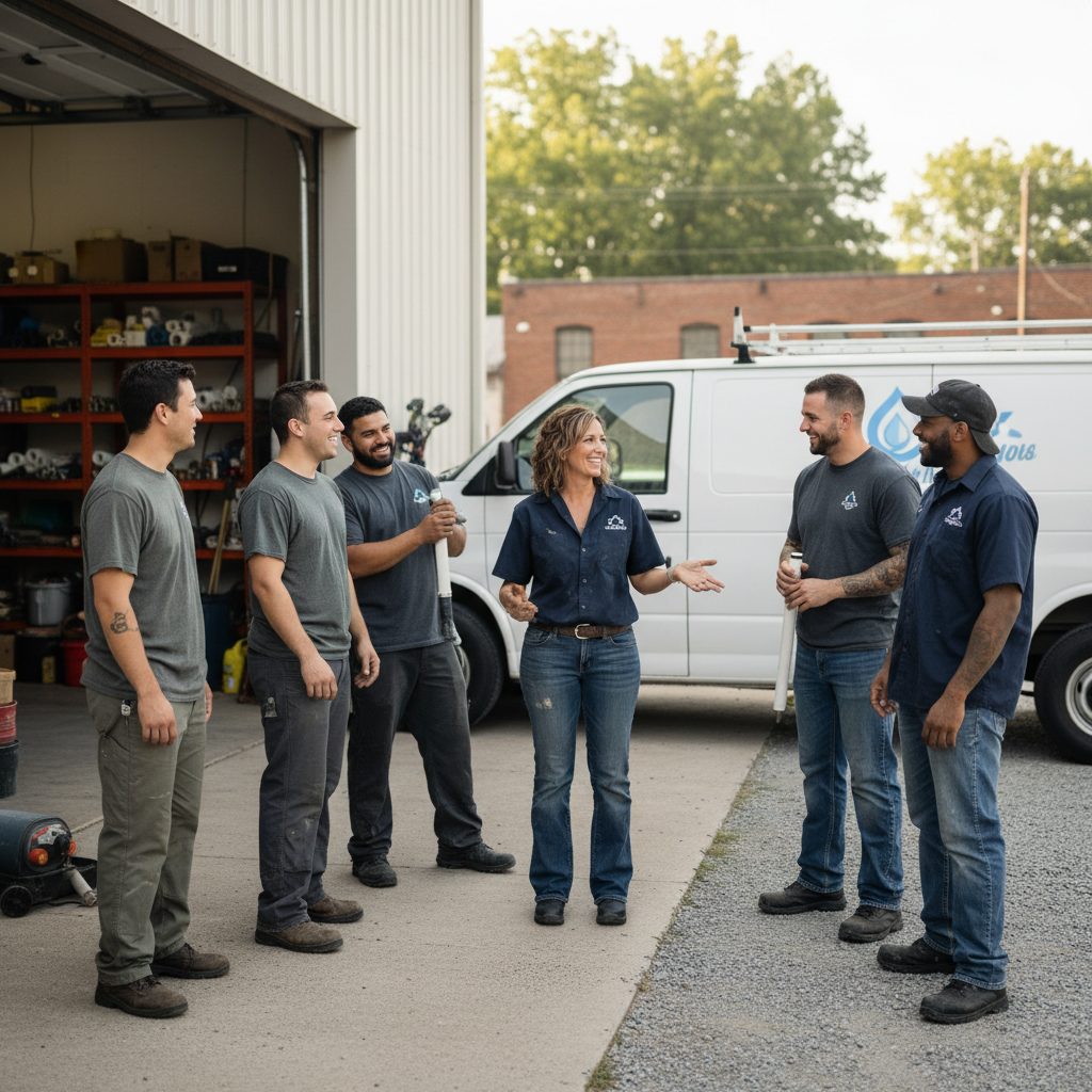 The Clarksville Plumbers team at work in Clarksville