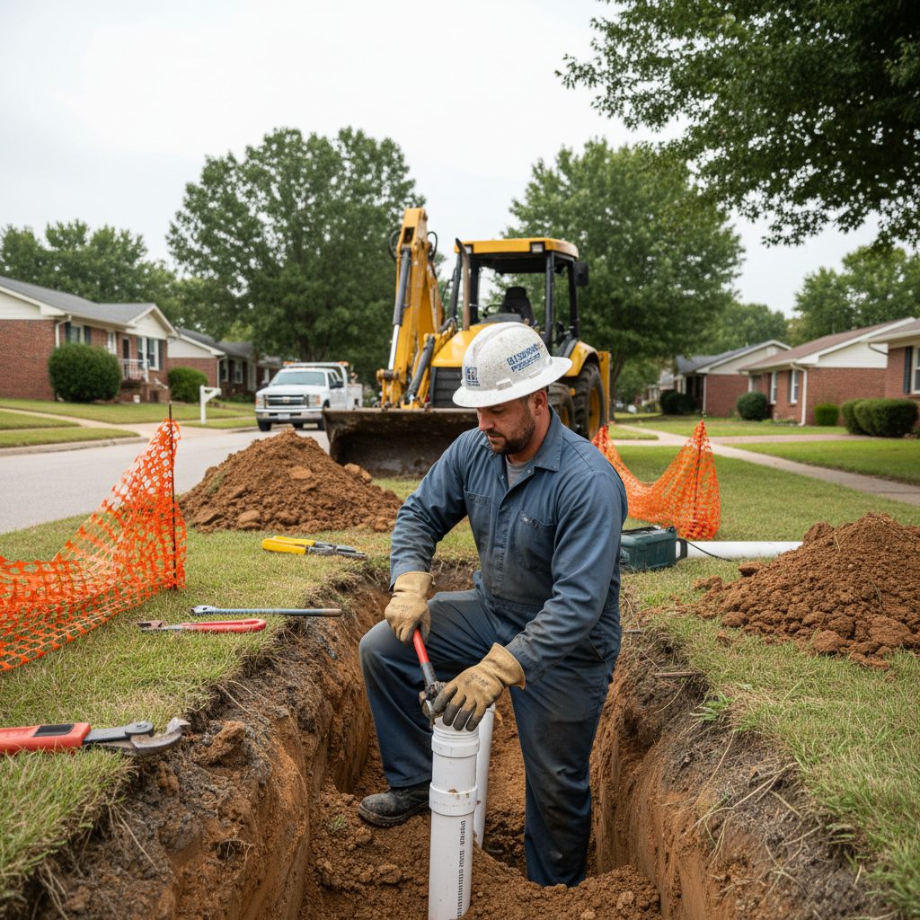 Sewer Line Repair in Clarksville